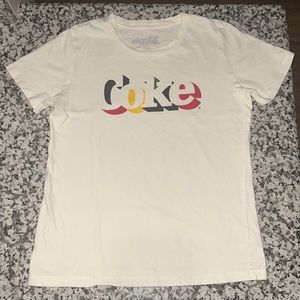 Coca-Cola Cream color T-Shirt. Women’s size XL, 100% Cotton